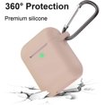 thumbnail image 3 of AirPods Case, Full Protective Silicone AirPods Accessories Cover Compatible with AirPods 1&2 Wireless and Wired Charging Case(Front LED Visible),Tawny, 3 of 8