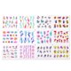 thumbnail image 4 of 12Pcs/Set Nail Stickers Manicure Stencil Stickers Nail Art Stickers Adhesive Foils DIY Decoration, 4 of 4