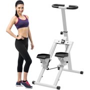 Stair Stepper Climber Adjustable Height, Ergonomic Handlebars, Smooth & Quiet Dual Hydraulic System, Advanced Fitness Tracking, Compact & Foldable for Home Exercise Step Machines