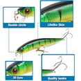 thumbnail image 4 of 10cm Artificial Fish Lure Fresh Water Saltwater Fishing Lure Squid Salwater 3D Minnow Fishing Lure Salt Swimbait Wobbler, 4 of 7