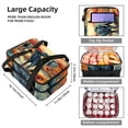 thumbnail image 3 of Elephant Double Layered Insulated Refrigerated Large Capacity Lunch Bag with Two Compartments - Carry by Hand - 7.1x11.4x16.1 Inches, 3 of 6