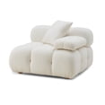 thumbnail image 4 of Calliope Cream Vegan Shearling Modular Corner Chair, 4 of 4