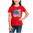 thumbnail image 6 of Odeerbi Toddler Kids Boys Girls 4th of July T-Shirt Short Sleeve American Flag Graphic Tee, 6 of 6