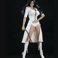 thumbnail image 2 of Ropa de muñeca 1/6 escala Figura femenina traje blanco rojo negro accesorios accesorios sexy cuerpo juguetes regalos de cuero alta simulación blanco sidaley FN001630-01, 2 of 5