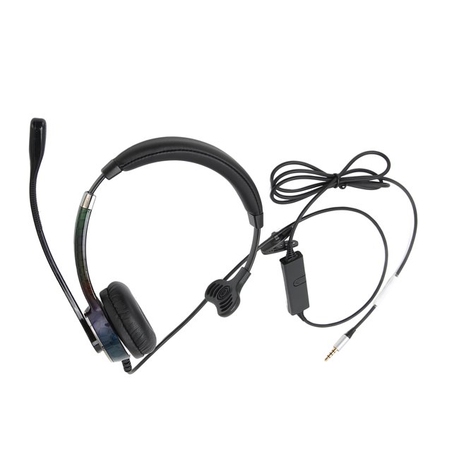 Single Ear Headset, Call Center Headset Wired Headphones With Microphone, Telephone Computer Headphones For Business Classroom Home