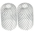 thumbnail image 4 of Roof Gutter Guard Filter Strainer for Leaves Debris Blockage 2Pcs Silver Aluminum Alloy, 4 of 8