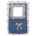 thumbnail image 1 of LOLIPPYY 1Set Blue Square Light Switch Plate Cover Made Of Fabric For Bathroom Use By Homeowners And Interior Designers, 1 of 8