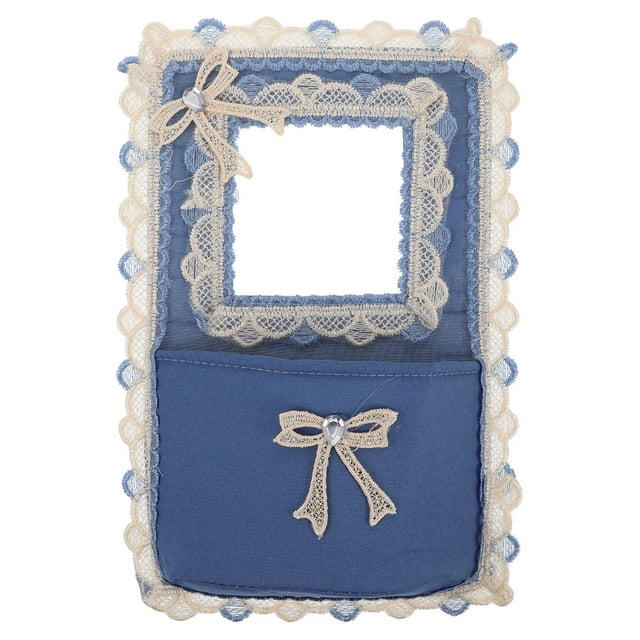 LOLIPPYY 1Set Blue Square Light Switch Plate Cover Made Of Fabric For Bathroom Use By Homeowners And Interior Designers
