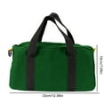 thumbnail image 2 of Sac à Outils, Sac à Outils sur Site à Grand Ouverture, Sac à Outils en Toile 12,99x7,09 Po, Sac à Main Haute Capacité, Durable Résistant à l'Eau, Sac à Outils Multifonction Portable pour Rangement Tournevis Pinces Clous (Vert), 2 of 5