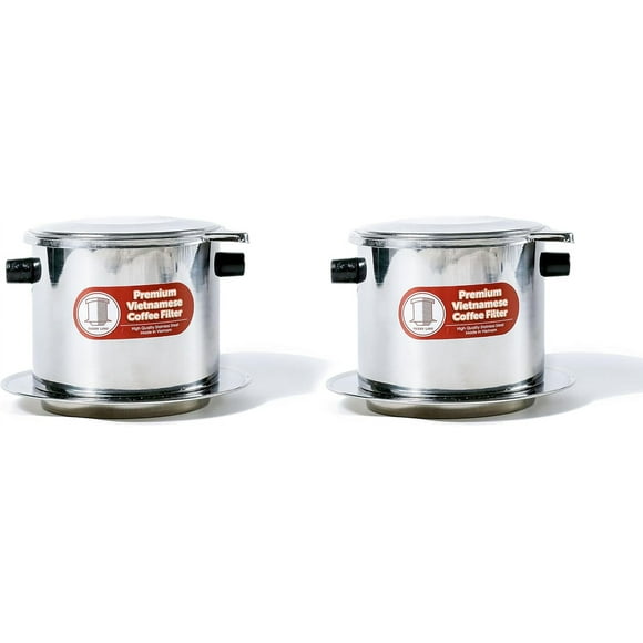 SHIQI-Vietnamese Coffee Phin Filter. (2, X-Large)