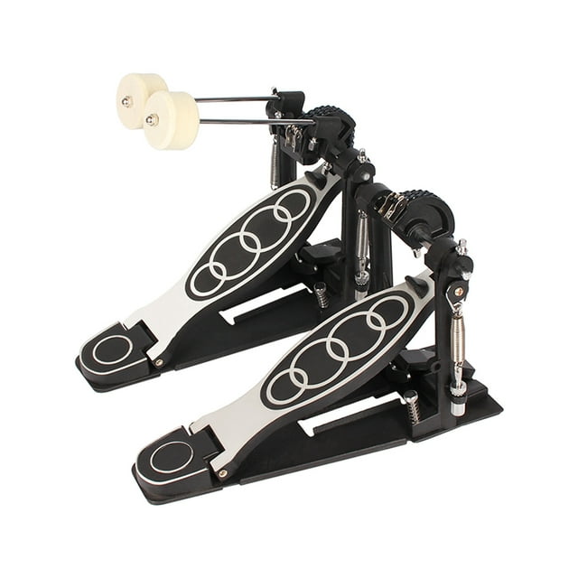 Pedal de tambor Pedal de bajo doble cadena Drive Bass Drum Kick Pedals Tomshoo Pedal de tambor