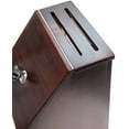 thumbnail image 5 of MCB Wood Donation Box ~ Ticket Box ~ Ballot Box ~ Tip Box ~ (Dark Mahogany), 5 of 5
