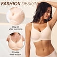 thumbnail image 2 of Sostén Greoay inalámbrico push-up sin costuras con soporte total y escote en V, 2 of 8