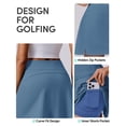thumbnail image 5 of Pinspark Golf Skirts for Women Tummy Control Tennis Skorts Skirt with Pockets High Waisted Athletic Skort Pickleball Running Skirt, 5 of 6