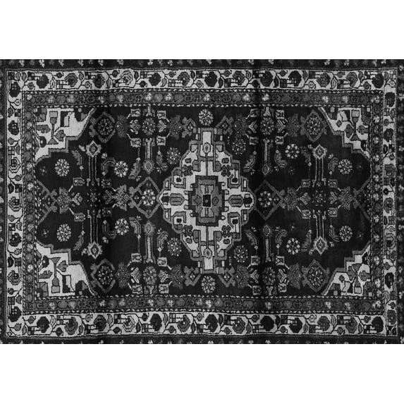 Ahgly Company Indoor Rectangle Persian Gray Traditional Area Rugs, 2' x 3'