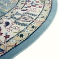 thumbnail image 6 of Rugs.com Rabia Collection Rug – 10' Round Blue Low Rug Perfect For Kitchens, Dining Rooms, 6 of 9