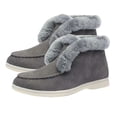 thumbnail image 1 of Funie Mode Hiver Peluche Chaud Anti-Dérapant à l'Extérieur Bootie Bas Talon Femmes Bottes Courtes, 1 of 8