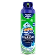(4 pack) Scrubbing Bubbles Mega Shower Foamer Aerosol, Tough Foaming Bathroom, Tile, Shower & Tub Disinfectant Cleaner, Rainshower, 20 oz