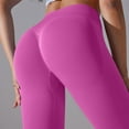 thumbnail image 5 of Kovlvoll Womens Yoga Pants Seamless Solid Color High Waist Stretch Comfy Workout Sport Yoga Leggings, 5 of 5