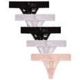 thumbnail image 1 of Paquete de 5 tangas de microfibra para mujeres Jessica Simpson, 1 of 6
