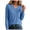 Blue, variant on Women's 2026 Fall Long Sleeve Sweater V Neck Winter Tops Casual Lightweight Knit Pullover Shirts Beige for Size XXL