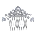 thumbnail image 1 of Miangastore Bridal Wedding Hair Comb Rhinestones Shiny Decorations 1Pcs 3.1x2.4in, 1 of 8
