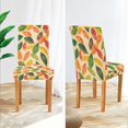 thumbnail image 3 of Yayeee 4 Pack Dining Chair Covers Stretch Parson Chairs Slipcovers Seat Protector, Green Retro Autumn Leaves, 3 of 6
