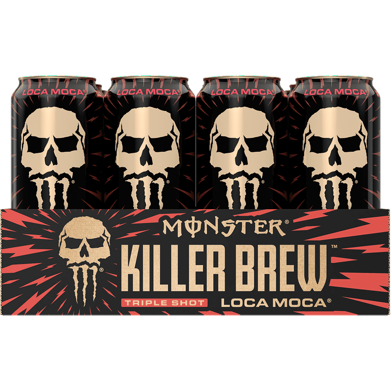 12 Cans) Java Monster Killer Brew, Loca Moca, Coffee + Energy, 15
