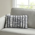thumbnail image 4 of Gap Home 100% Organic Cotton Shibori Print Oblong Decorative Pillow Gray 14" x 20", 4 of 5