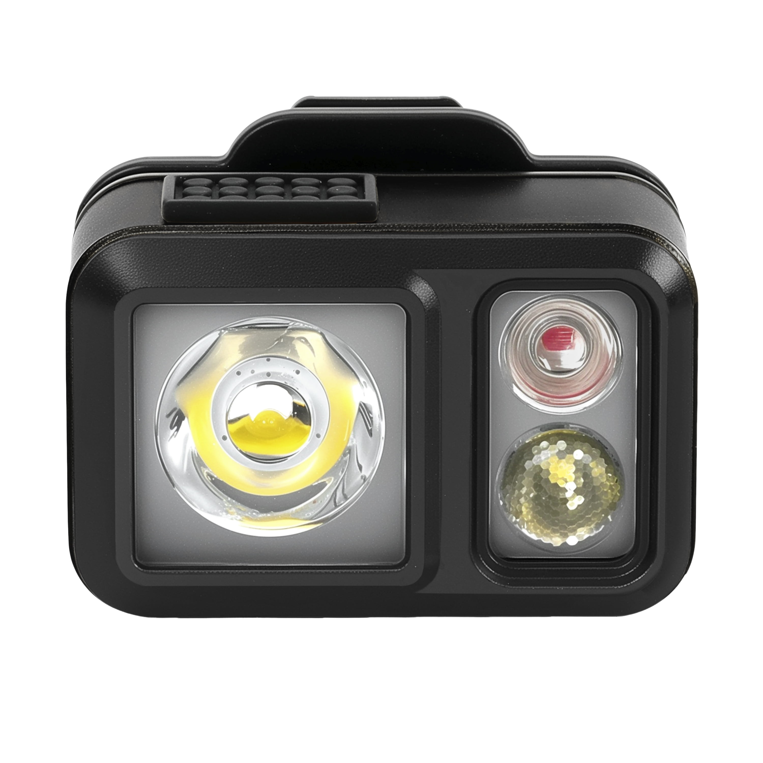 Swiss Tech Kumpel 400 Lumen Mini LED Headlamp and Cap Light, IP67 Waterproof, 0.22lbs, Black and Grey