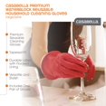 thumbnail image 2 of Guantes Waterblock Casabella 46060 Premium, grandes, rosas, 1 par, 2 of 7