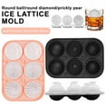 thumbnail image 4 of Djiypn Large Ice Cube Molds, Big Round Whiskey Ice Cube Trays for Freezer, Easy to Fill & Release, Whiskey Bourbon Cocktail(2.3In*6 Balls- Gray), 4 of 9