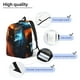 thumbnail image 3 of Easygdp Red And Blue Fire Cat Mochila de Lona Resistente para Laptop, Compatible con Laptops de 15 a 17 pulgadas, Ideal para Escuela, Trabajo y Viajes-Medium, 3 of 5