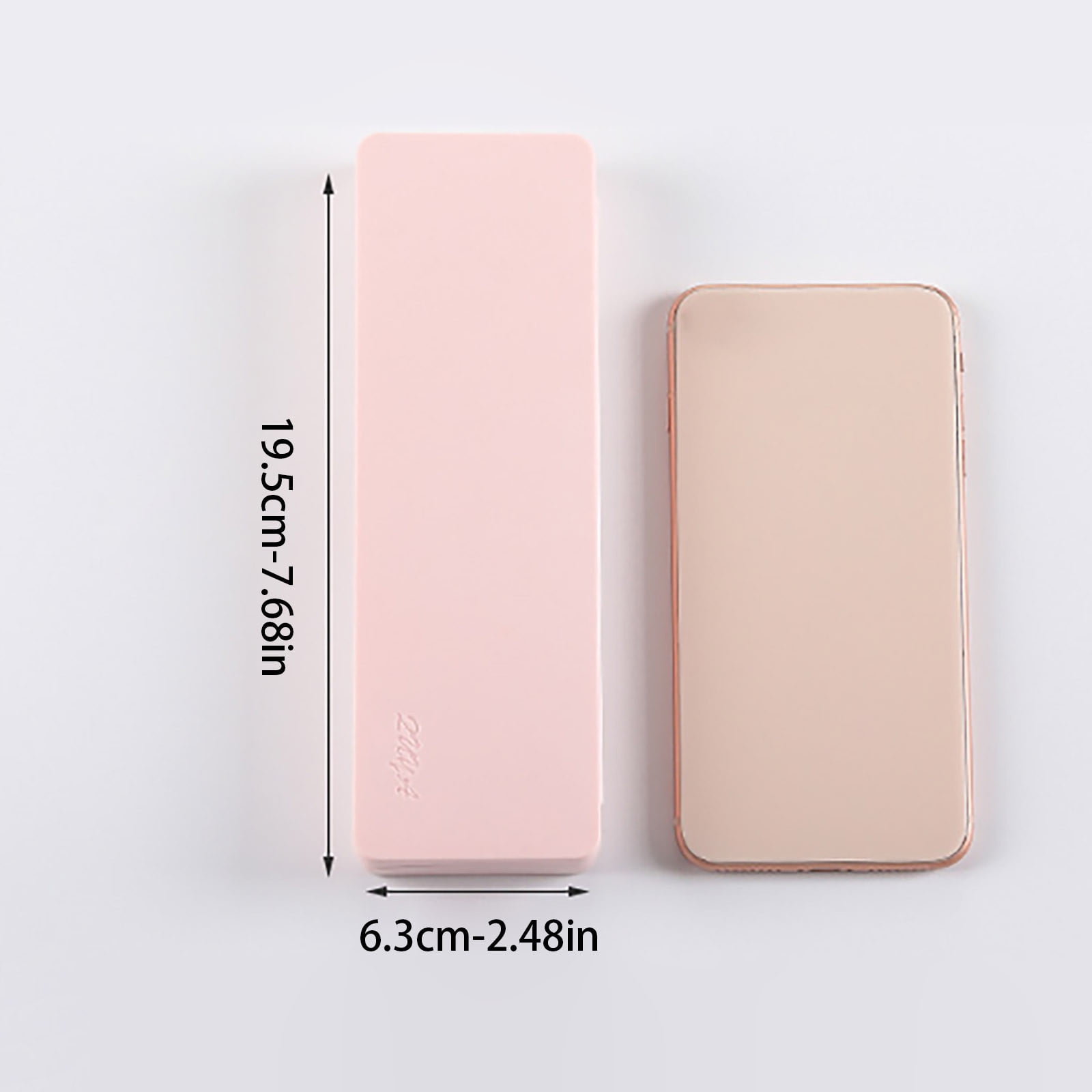 Plastic Pencil Case Transparent Plastic Stationery Case Frosted Clear Pencil Box with Hinged Lid Small Pencil Box Plain White Pencil Case Storage Box for Students Office Supplies