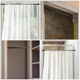 thumbnail image 5 of XIBUFE 2026 New 2Pcs Small Tension Rod 15.7 to 27.5 Inches,Short Spring Rod Black Tension Rods Adjustable Spring Curtain Rod for Small Window,Closet,Kitchen,Doorway, 5 of 7