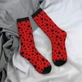 thumbnail image 5 of Fuzoiu Ladybug Pattern Print Athletic Crew Socks for Men & Women,Casual Crew Socks,Above Ankle Crew Socks for Business, Casual, 5 of 6