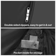 thumbnail image 2 of Alvantor Pop Up Bed Tent with LED String Light, Instant Privacy Canopy Full Charcoal, Polyester Fabric, 2 of 12