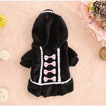 Dog Coat Jacket Pet Supplies Clothes Winter Apparel Puppy Costume BK/M