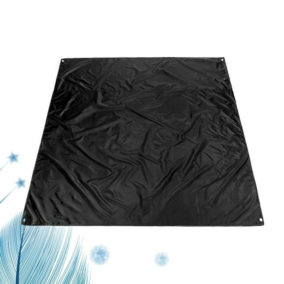 YSNOOWE 1Set Compact Outdoor Floor Blanket Rug for Tent and Picnic Black 2.1X1.5M