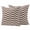 White Brown, variant on Sage Green Outdoor Pillow Covers 24x24 Set of 2,Waterproof Patio Throw Pillowcase Protectors,Abstract Geometric Ocean Wave Stripe Square Decorative Pillow Shams Cushion Covers for Seat Bed Couch Sofa