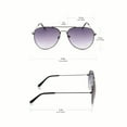 thumbnail image 5 of grinderPUNCH Oversized Classic Retro Metal Frame Aviator Adult Sunglasses Men Women, 5 of 5