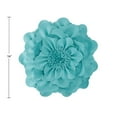 thumbnail image 6 of JWH 3D  Handmade Decorative Peony Flower Accent Pillow Cushion Round Shape 14 inch Aqua, 6 of 9