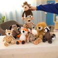 thumbnail image 2 of 25cm peluche Animal relleno muñeca selva bosque Animal juguete suave algodón elefante mono creativo un mapache, 2 of 5