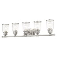 thumbnail image 6 of Livex Lighting Lawrenceville 5 Light Bath Vanity Light in Nickel, 6 of 13