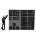thumbnail image 2 of 34 Teclas Teclado Numérico,Teclado Bluetooth Portáti para Laptop,Mini Teclado de Numero de Aleación de Aluminio,Teclado Numérico Inalámbrico con Batería Incorporada para iOS/Windows/Android ANGGREK Ocean Broad Surfboard Fins, 2 of 7