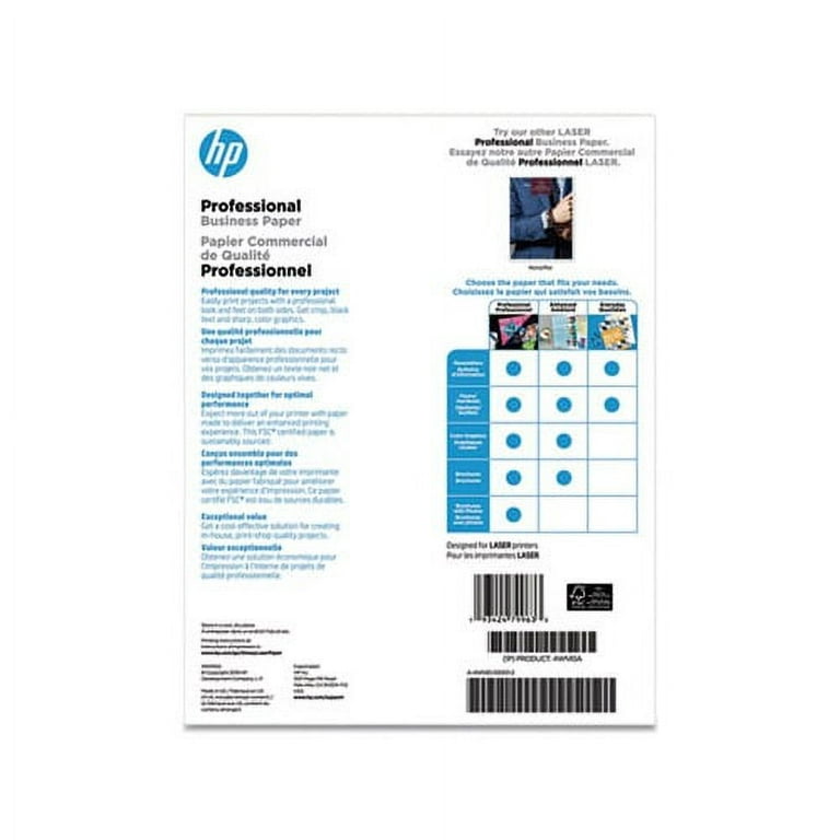 HP Enhanced Business Paper for Laser Printers Glossy Letter Size 8
