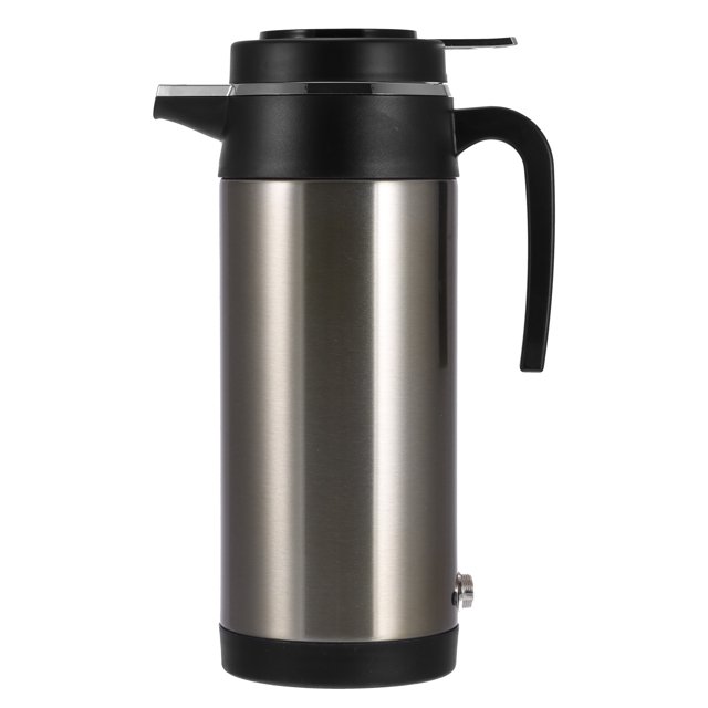 Hervidor Eléctrico Universal Para Coche, Botella De Agua Caliente De 1200Ml, Tetera Inalámbrica De Calefacción Redonda, Taza De Café De Viaje Portátil Yuarrent VI009294-01