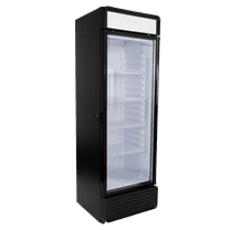 Hamilton Beach, 13.3 Cu.Ft.Commercial Glass Display Refrigerator, Black