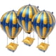 thumbnail image 5 of 4 globos aerostáticos de aluminio para decorar cumpleaños, baby showers y bodas., 5 of 6