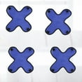 thumbnail image 2 of EeaseCA 4pcs Helmet Buffering Pad Safety Hat Mesh Insert Pad Insulation Cooling Liner Mat Helmet Accessory for Helmet Outdoor Riding (Blue), 2 of 7